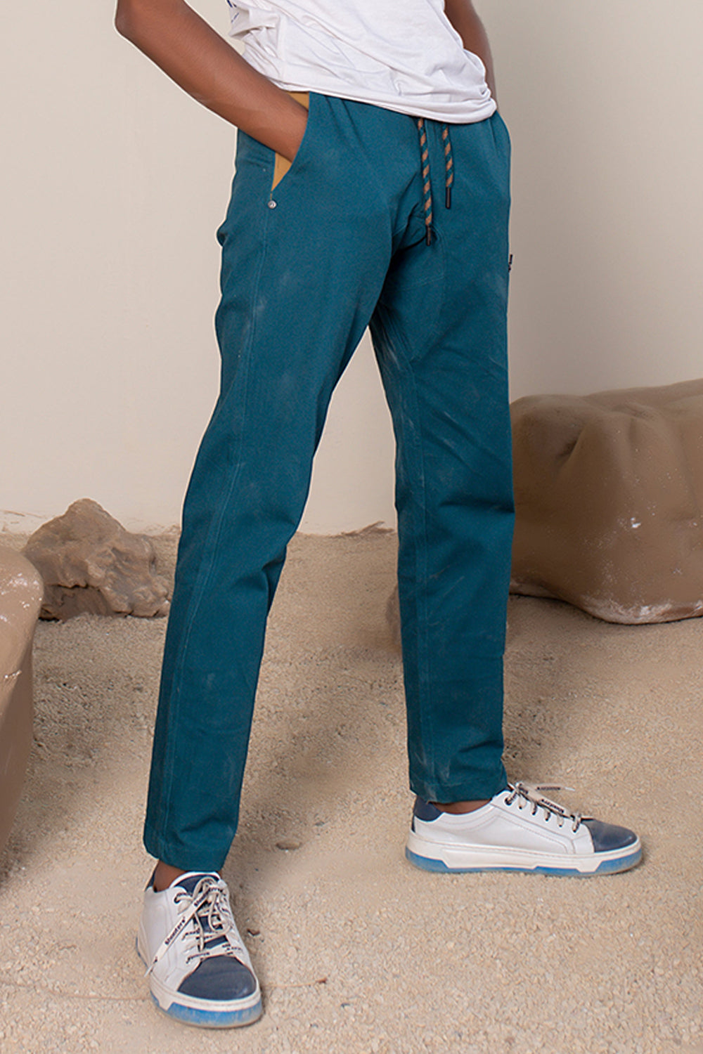 Men's Sequoia Canvas Pant in Teal | VOLO Apparel