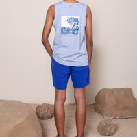 Men's Solo Bamboo Tank Sky Blue Joshua Tree | VOLO Apparel | Made with a blend of bamboo fibers and a four way stretch spandex, Solo Bamboo Tank features an ultra soft tank that is full of features. The bamboo fibers are naturally odor resistant and antimicrobial, the fit is a tailored fit, each tank features a unique print.