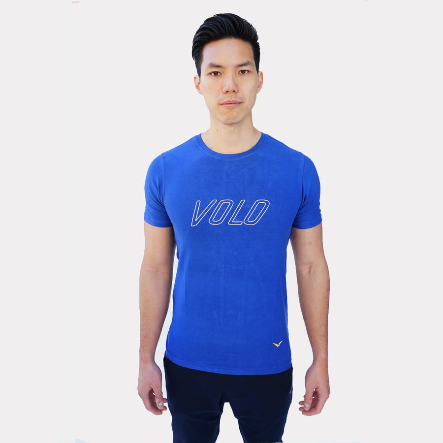VOLO Bamboo Classic Logo Tee in Lapis Blue 1.0